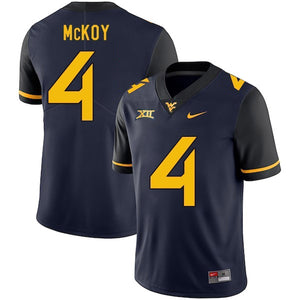 Kennedy McKoy West Virginia Mountaineers Football Jersey - Navy