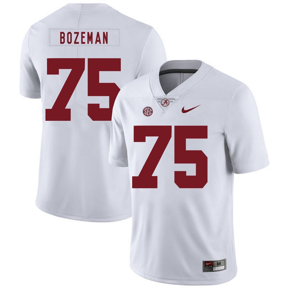 Bradley Bozeman Alabama Crimson Tide Football Jersey-White