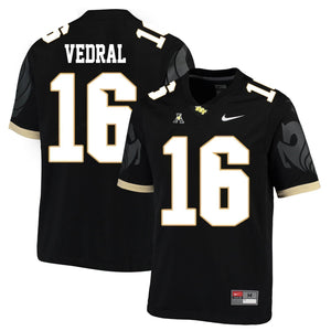 Noah Vedral UCF Knights Football Jersey Black