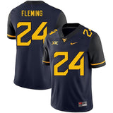 Maurice Fleming West Virginia Mountaineers Football Jersey - Navy