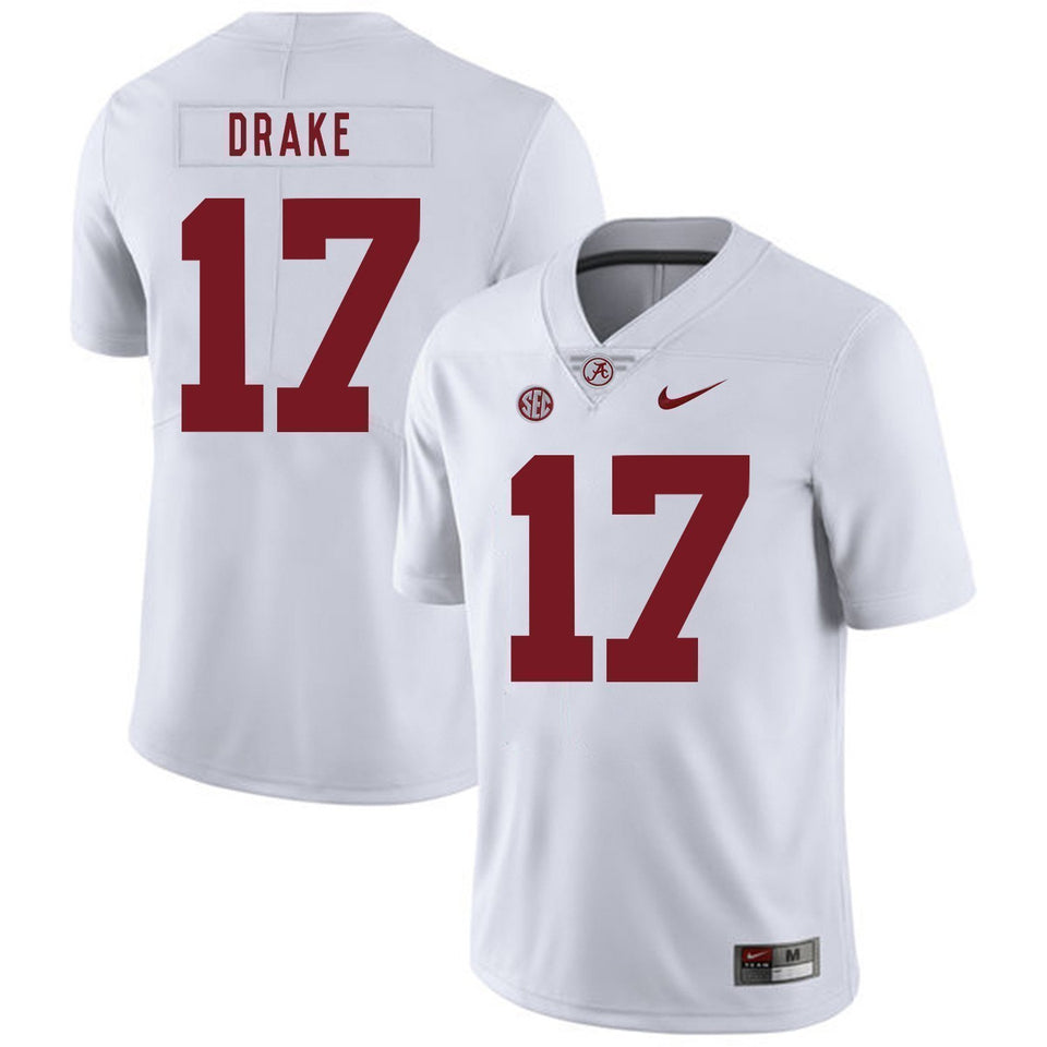 Kenyan Drake Alabama Crimson Tide Football Jersey-White