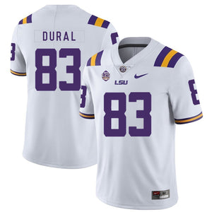 Travin Dural LSU Tigers Football Jersey - White