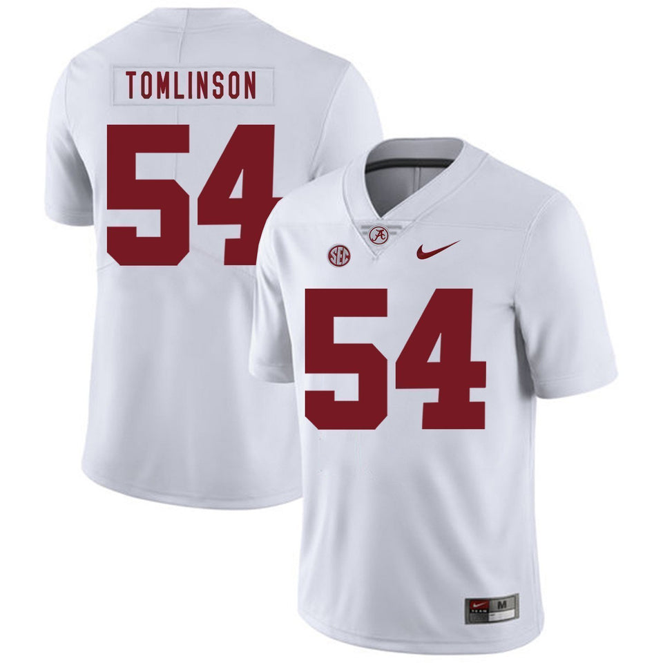 Dalvin Tomlinson Alabama Crimson Tide Football Jersey-White