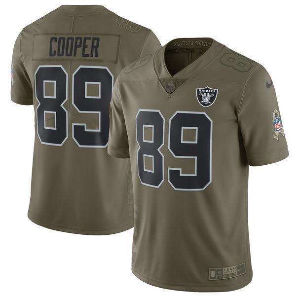 Amari Cooper Oakland Raiders Salute To Service Limited Jersey - Olive