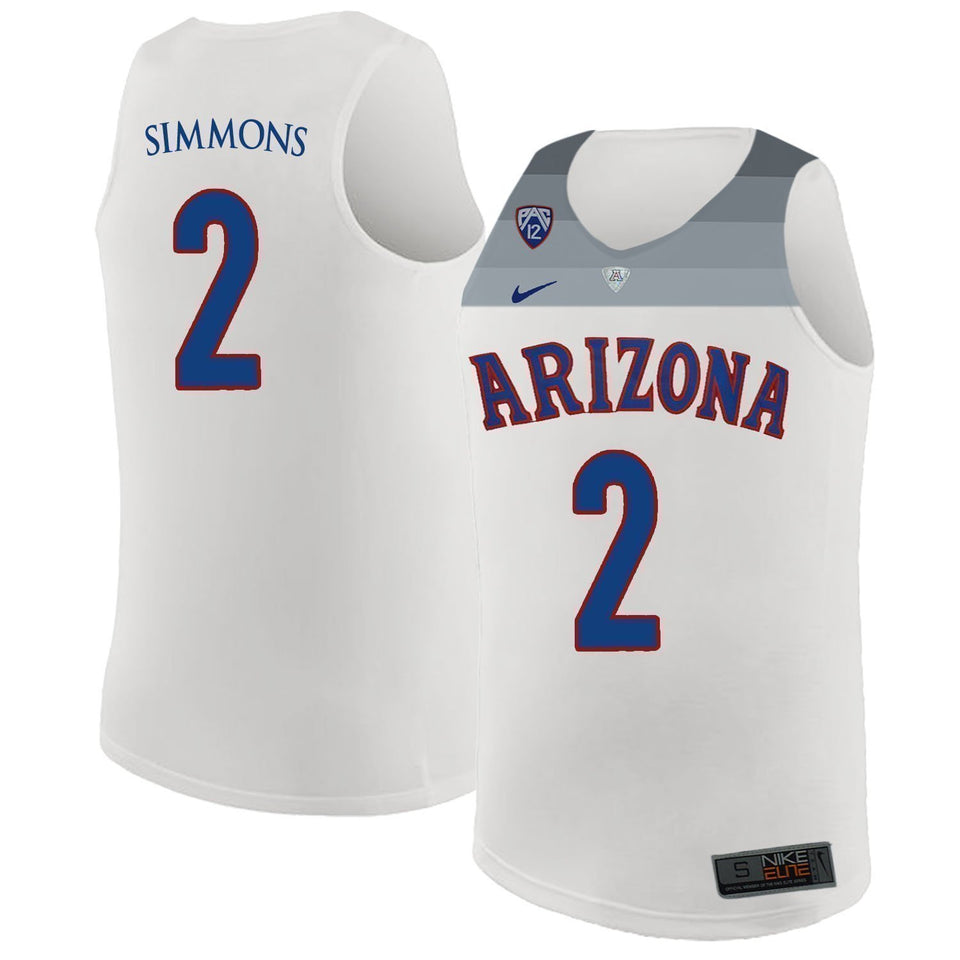 Kobi Simmons Arizona Wildcats Basketball Jersey-White