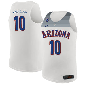 Lauri Markkanen Arizona Wildcats Basketball Jersey-White