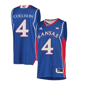 Nick Collison Kansas Jayhawks Basketball Jersey-Blue