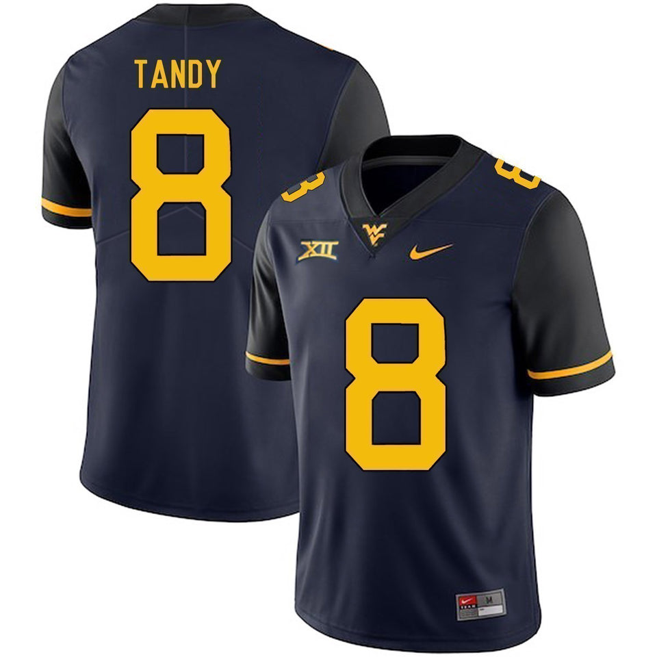 Keith Tandy West Virginia Mountaineers Football Jersey - Navy