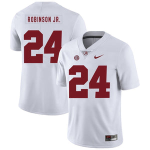 Brian Robinson Jr Alabama Crimson Tide Football Jersey-White