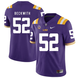 Kendell Beckwith LSU Tigers Football Jersey - Purple