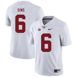 Blake Sims Alabama Crimson Tide Football Jersey-White