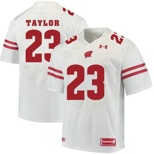 Jonathan Taylor Wisconsin Badgers Football Jersey White