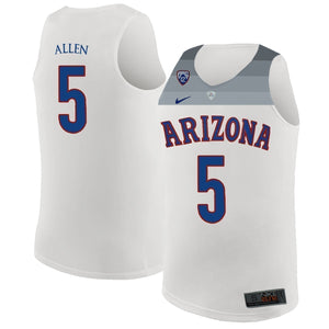 Kadeem Allen Arizona Wildcats Basketball Jersey-White