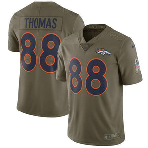 Demaryius Thomas Denver Broncos Salute To Service Limited Jersey - Olive