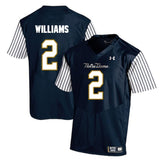 Dexter Williams Notre Dame Fighting Irish Football Jersey Navy Stripe