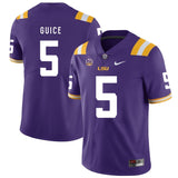 Derrius Guice LSU Tigers Football Jersey - Purple