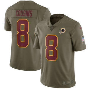 Kirk Cousins Washington Redskins Salute To Service Limited Jersey - Olive