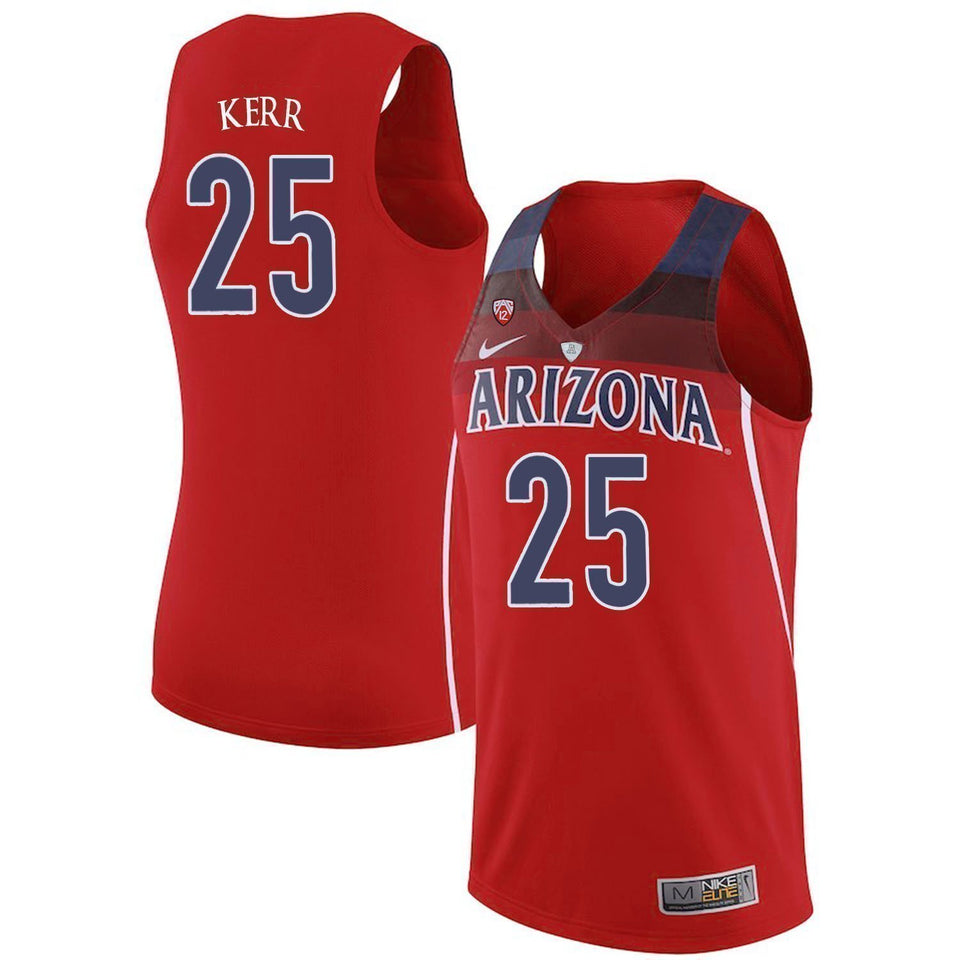 Steve Kerr Arizona Wildcats Basketball Jersey-Red