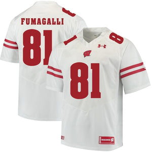 Troy Fumagalli Wisconsin Badgers Football Jersey White