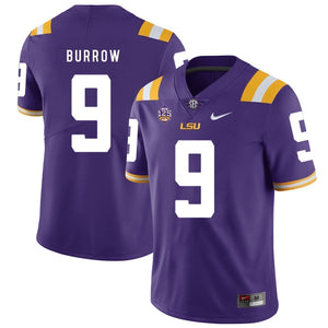 Joe Burrow LSU Tigers Football Jersey - Purple