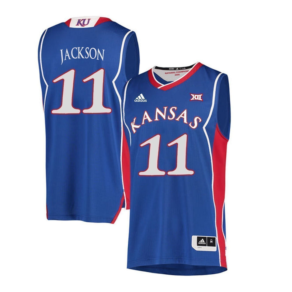 Josh Jackson Kansas Jayhawks Basketball Jersey-Blue