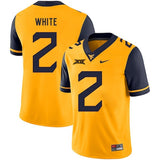Ka'Raun White West Virginia Mountaineers Football Jersey - Yellow