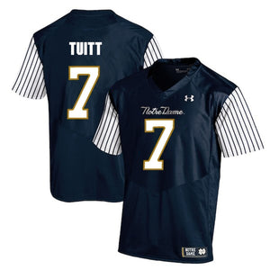 Stephon Tuitt Notre Dame Fighting Irish Football Jersey Navy Stripe