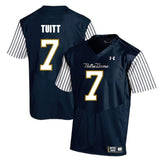 Stephon Tuitt Notre Dame Fighting Irish Football Jersey Navy Stripe