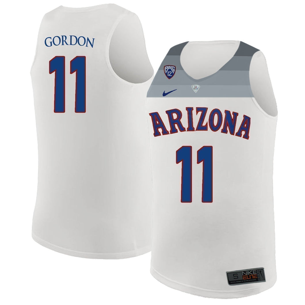 Aaron Gordon Arizona Wildcats Basketball Jersey-White