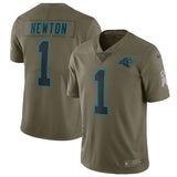 Cam Newton Carolina Panthers Salute To Service Limited Jersey - Olive