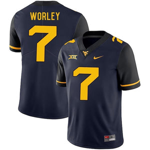 Daryl Worley West Virginia Mountaineers Football Jersey - Navy