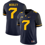 Daryl Worley West Virginia Mountaineers Football Jersey - Navy