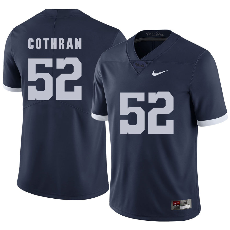Curtis Cothran Penn State Nittany Lions Football Jersey Navy