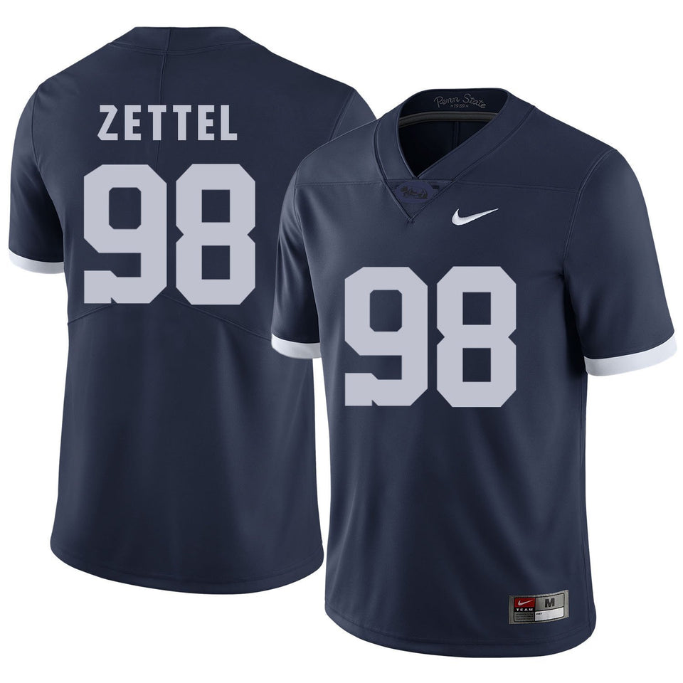 Anthony Zettel Penn State Nittany Lions Football Jersey Navy