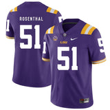Dare Rosenthal LSU Tigers Football Jersey - Purple