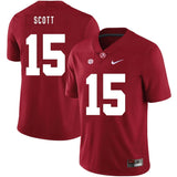 JK Scott Alabama Crimson Tide Football Jersey-Red
