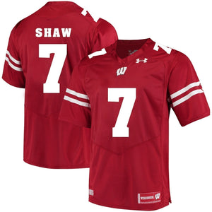 Bradrick Shaw Wisconsin Badgers Football Jersey Red