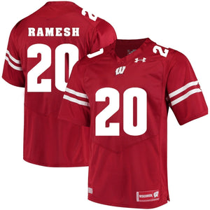 Austin Ramesh Wisconsin Badgers Football Jersey Red