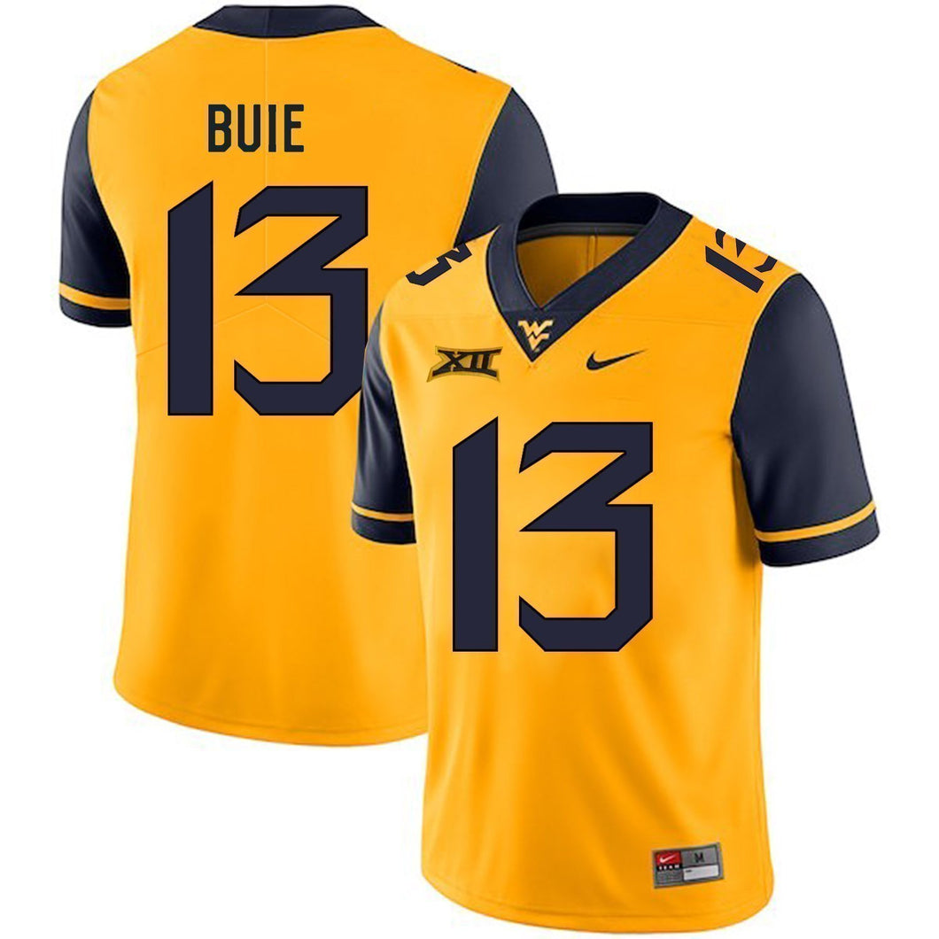 Andrew Buie West Virginia Mountaineers Football Jersey - Yellow