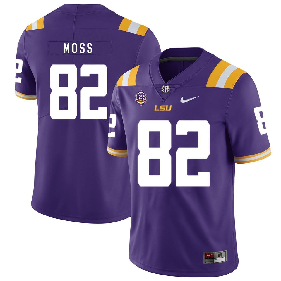 Thaddeus Moss LSU Tigers Football Jersey - Purple