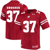 Garrett Groshek Wisconsin Badgers Football Jersey Red