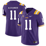 Terrence Alexander LSU Tigers Football Jersey - Purple