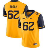 Kyle Bosch West Virginia Mountaineers Football Jersey - Yellow