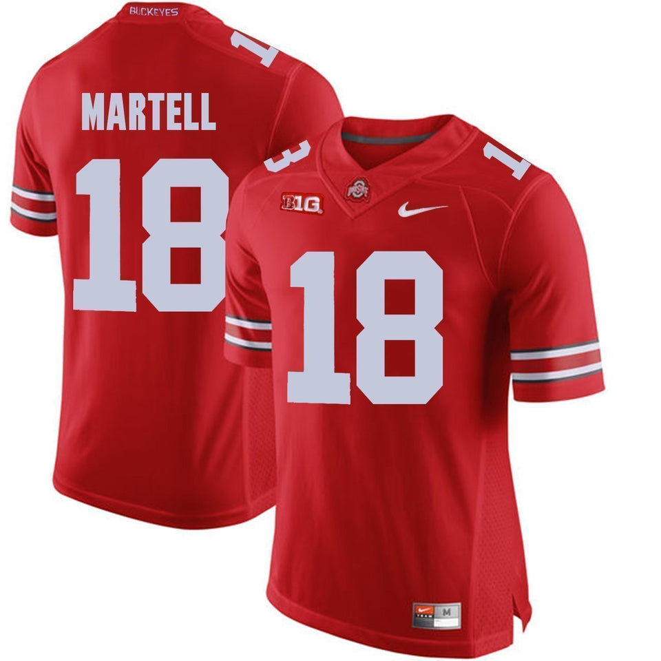 Tate Martell Ohio State Buckeyes Football Jersey - Red