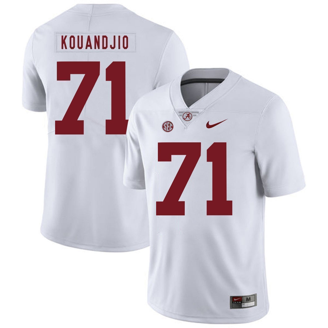 Arie Kouandjio Alabama Crimson Tide Football Jersey-White