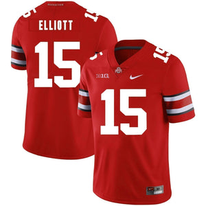 Ezekiel Elliott Ohio State Buckeyes Football Jersey Red