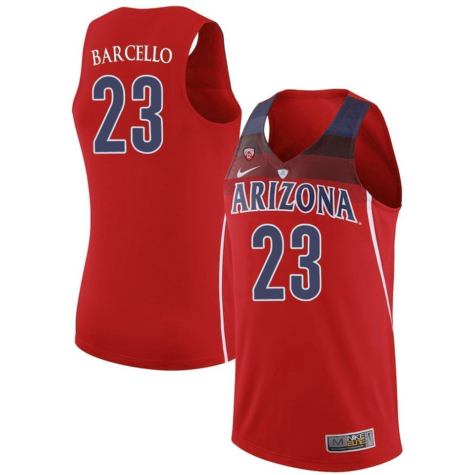 Alex Barcello Arizona Wildcats Basketball Jersey-Red