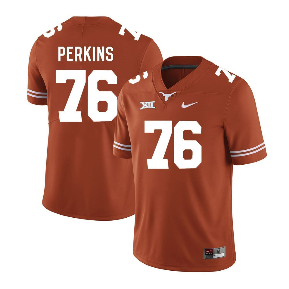 Kent Perkins Texas Longhorns Football Jersey - Orange
