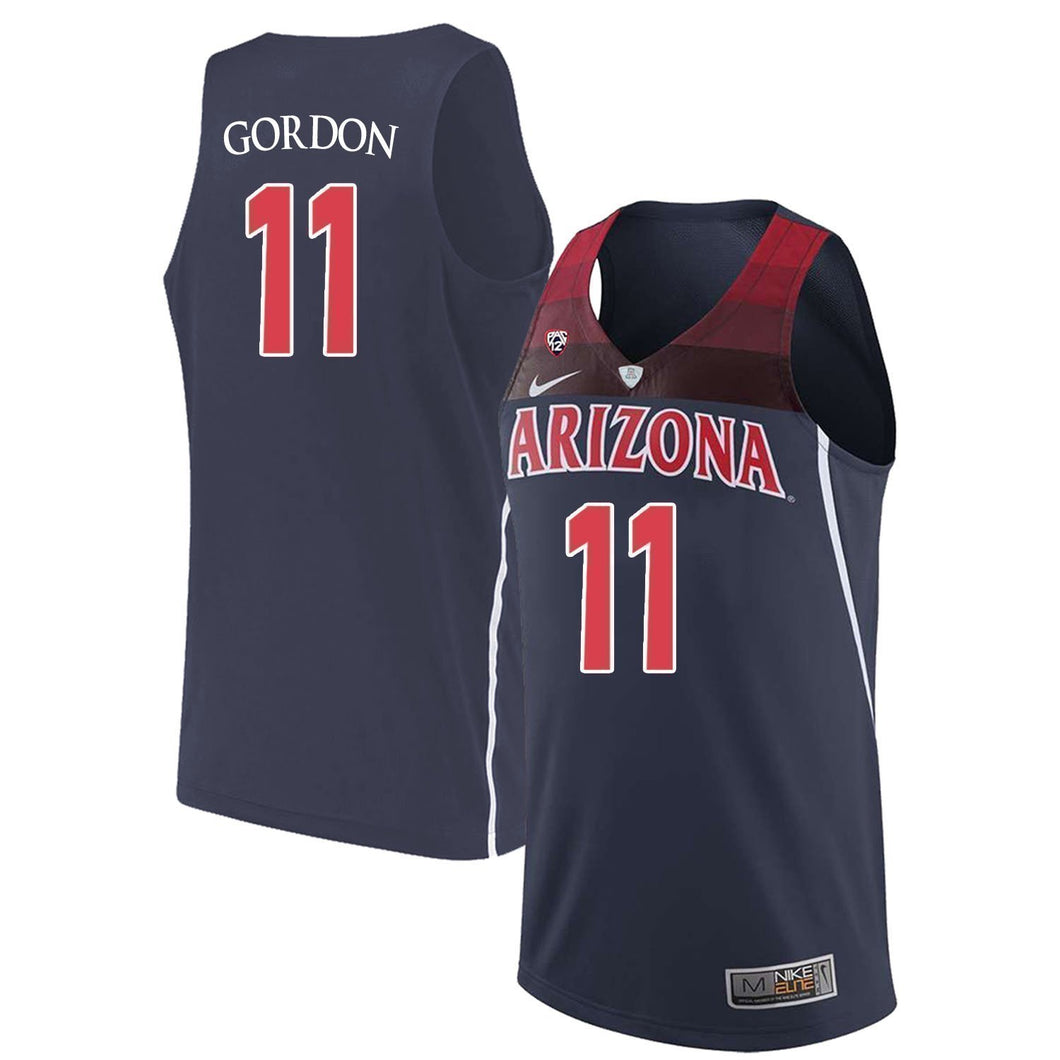 Aaron Gordon Arizona Wildcats Basketball Jersey-Navy