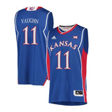 Jacque Vaughn Kansas Jayhawks Basketball Jersey-Blue